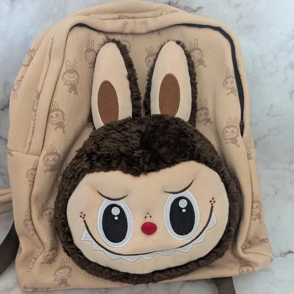 Authentic labubu Backpack from Popmart POP MART Labubu Classic Bag Series LABUBU Berber Fleece  main image 4